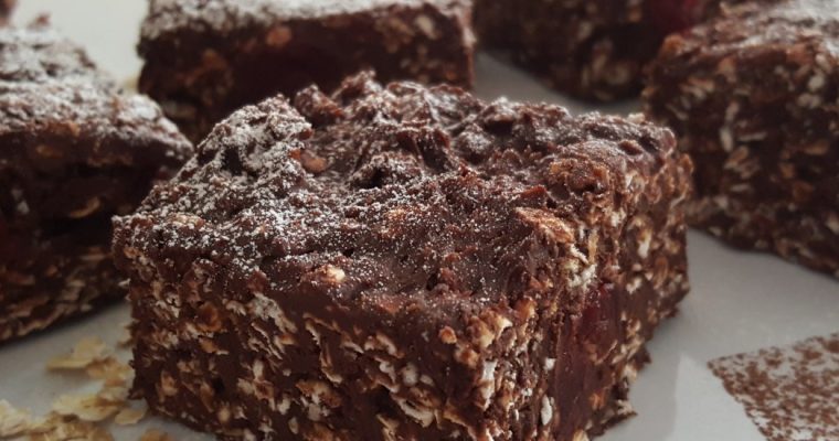 Carrés fondants au chocolat et aux cerises